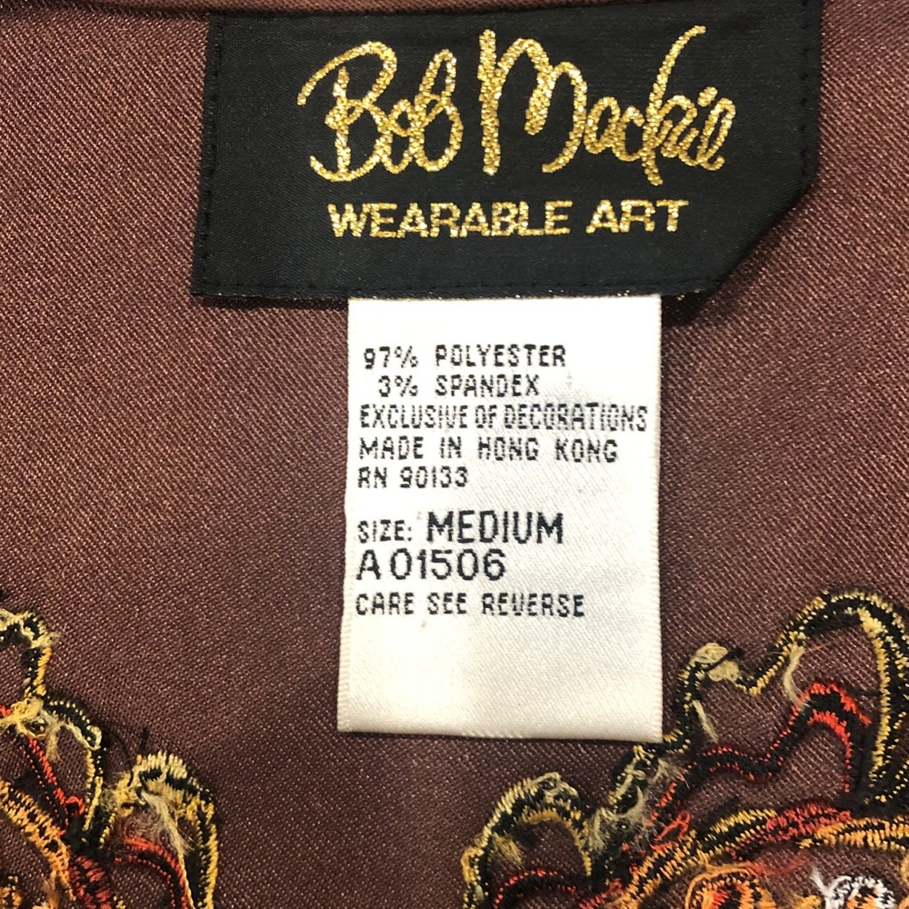 Bob Mackie Wearable Art – Vintage Western Cowgirl Embroidered Shirt/Topper - Picture 6 of 10